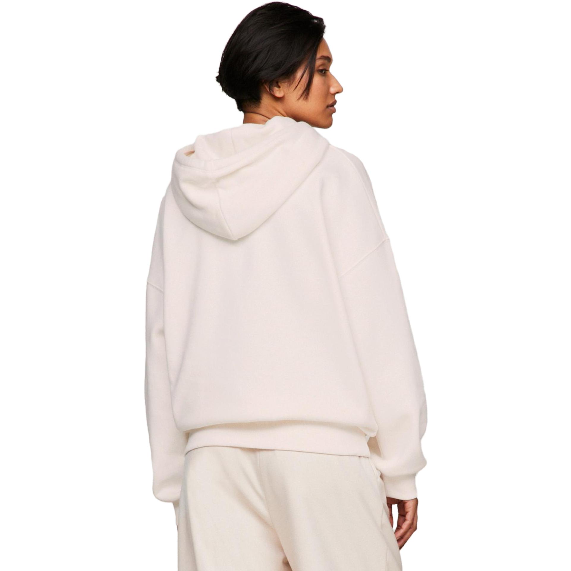 Purchase (W) 汤米希尔费格宽松格纹徽章刺绣连帽衫上衣 WW0WW40442YBH