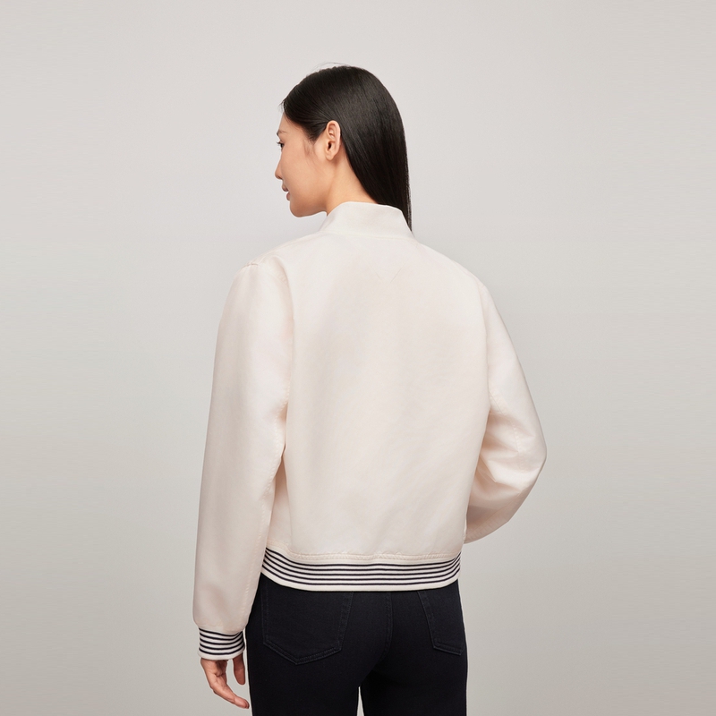 Purchase (W) Tommy Hilfiger 復古繡花撞色外套 奶油色. WW0WW43320