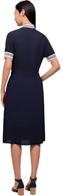 (W) 汤米·希尔费格 复古宽松版拼色棒球领连衣裙海军蓝 WW0WW41596 Purchase (W) 汤米·希尔费格 复古宽松版拼色棒球领连衣裙海军蓝 WW0WW41596