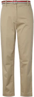 (Women) Tommy Hilfiger Slim Fit Belted Casual Pants Beige. WW0WW27848-AEG (Women) Tommy Hilfiger Slim Fit Belted Casual Pants Beige. WW0WW27848-AEG