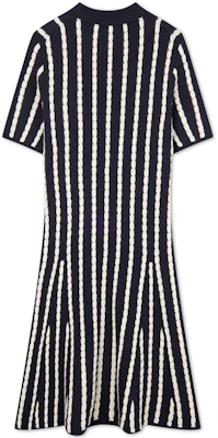 (W) 汤米希尔费格修身棉质针织条纹连衣裙黑白休闲款 WW0WW43193 Lookbook (W) 汤米希尔费格修身棉质针织条纹连衣裙黑白休闲款 WW0WW43193