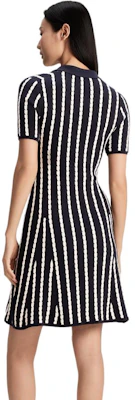 (W) 汤米希尔费格修身棉质针织条纹连衣裙黑白休闲款 WW0WW43193 Details for (W) 汤米希尔费格修身棉质针织条纹连衣裙黑白休闲款 WW0WW43193