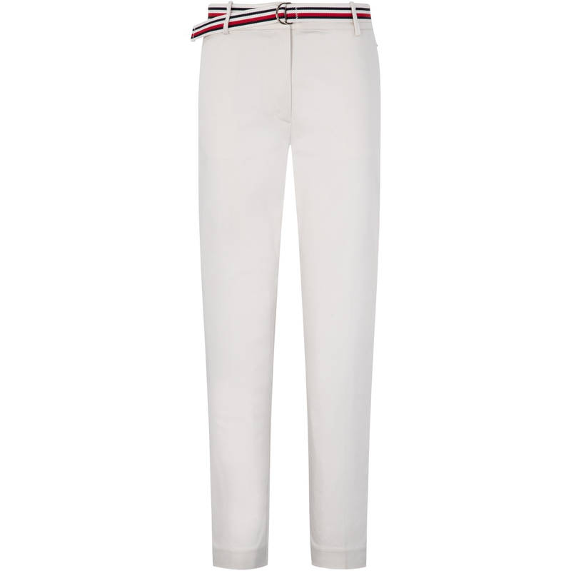 (Women) Tommy Hilfiger  Slim Fit Stretch Casual Pants with Striped Belt. WW0WW27848