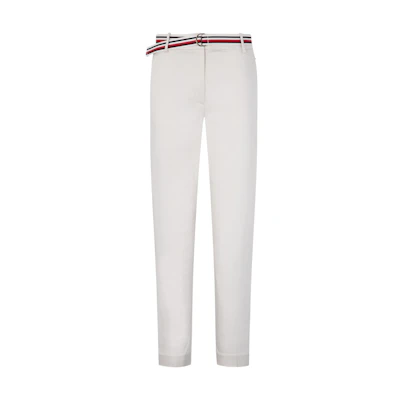 (Women) Tommy Hilfiger Slim Fit Stretch Casual Pants with Striped Belt. WW0WW27848