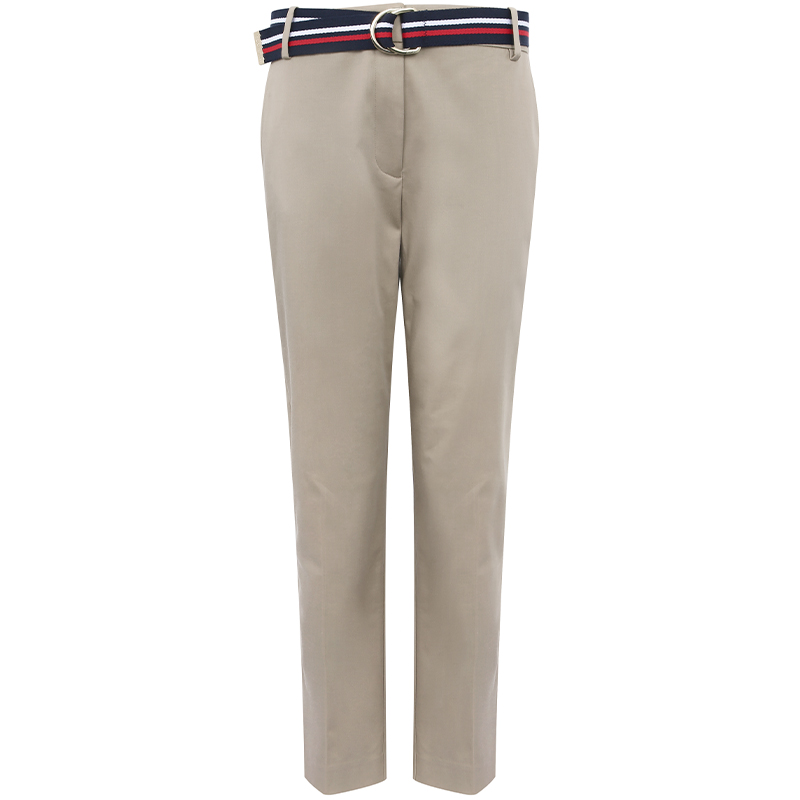 Order (W) 汤米·希尔费格修身弹力休闲裤配条纹腰带 WW0WW27848