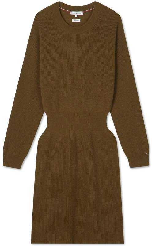 women-tommy-hilfiger-solid-color-slim-fit-knitted-long-sleeve-dress-ww-0-ww-40263