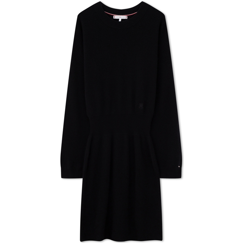 Order (W) 汤米·希尔费格尔纯色修身针织长袖连衣裙 WW0WW40263
