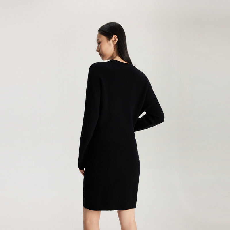 Purchase (W) 汤米·希尔费格尔纯色修身针织长袖连衣裙 WW0WW40263