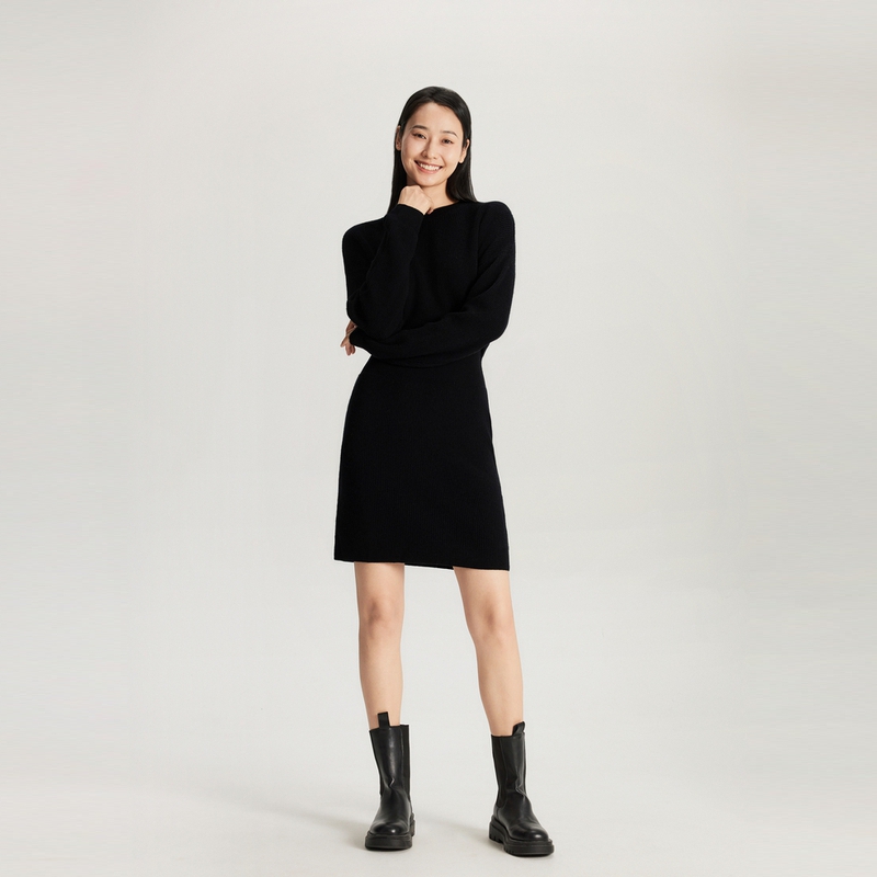 Details for (W) 汤米·希尔费格尔纯色修身针织长袖连衣裙 WW0WW40263