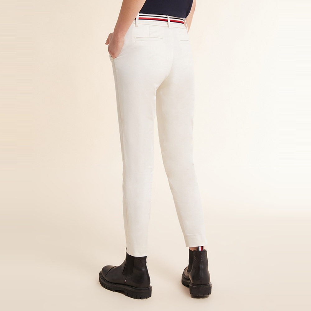 Purchase (W) 汤米·希尔费格直筒白裤配红白蓝腰带 WW0WW27848-AC0