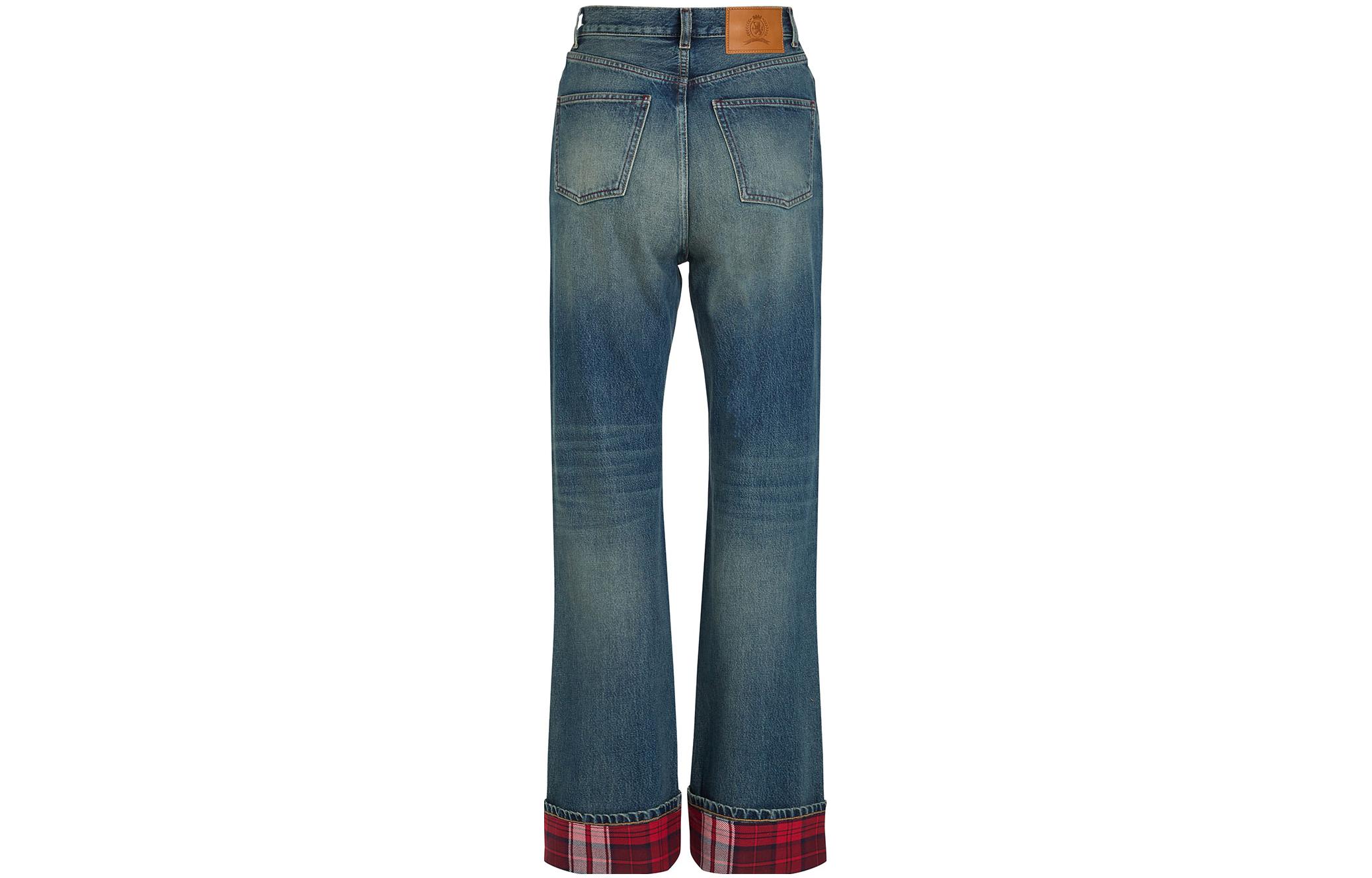 Lookbook (W) 汤米希尔费格直筒蓝色拉链牛仔裤 WW0WW39505CCB