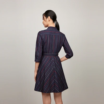 (W) 汤米希尔费格条纹长袖棉质衬衫连衣裙 WW0WW42729 Purchase (W) 汤米希尔费格条纹长袖棉质衬衫连衣裙 WW0WW42729