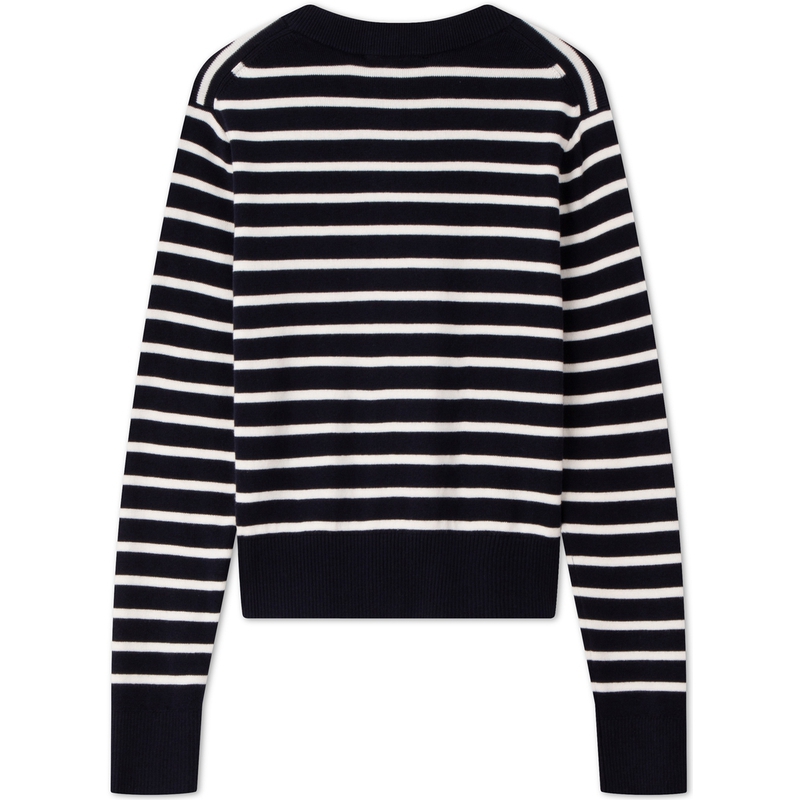 Lookbook (W) 汤米希尔费格条纹修身棉质针织毛衣休闲上衣 WW0WW43148