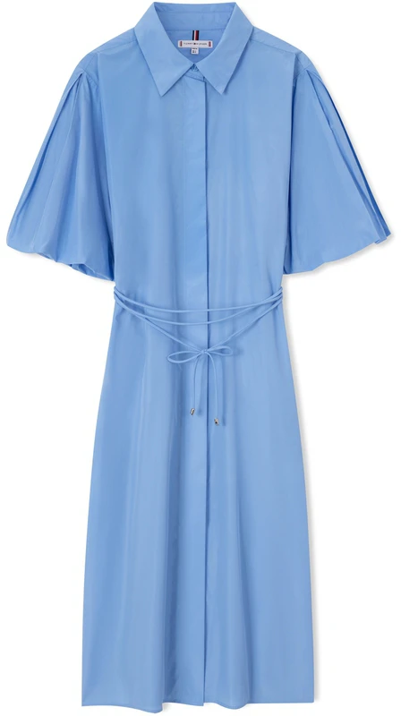 women-tommy-hilfiger-taffeta-puff-sleeve-lace-up-fit-short-sleeve-dress-ww-0-ww-38291