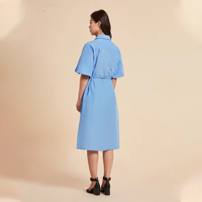 (W) 汤米·希尔费格 泡泡袖绑带修身短袖礼服裙 WW0WW38291 Purchase (W) 汤米·希尔费格 泡泡袖绑带修身短袖礼服裙 WW0WW38291