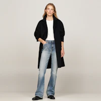 Details for (W) Tommy Hilfiger 羊毛混紡中長款腰帶休閒外套 WW0WW43603
