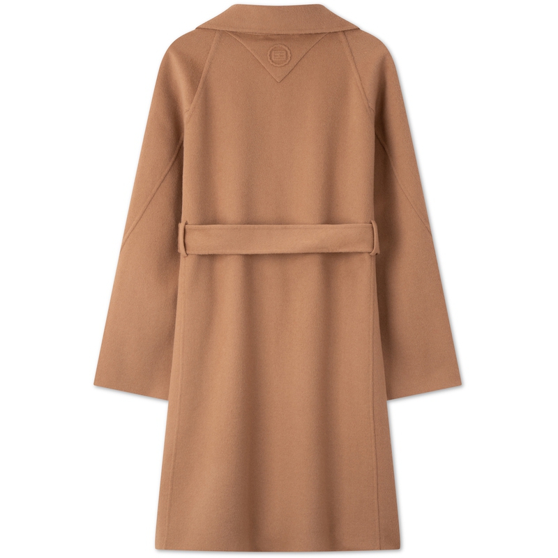 Cheap (W) Tommy Hilfiger 羊毛混紡中長款腰帶休閒外套 WW0WW43603