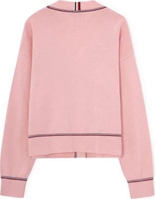 (W) Tommy Hilfiger Baju Sejuk Butang Leher V Wanita Pink WW0WW38503-TMJ Lookbook (W) Tommy Hilfiger Baju Sejuk Butang Leher V Wanita Pink WW0WW38503-TMJ