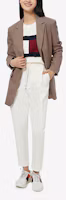 Shop (Women) Tommy Hilfiger FW22 Houndstooth Embroidered Blazer Brown. WW0WW35636-0LY
