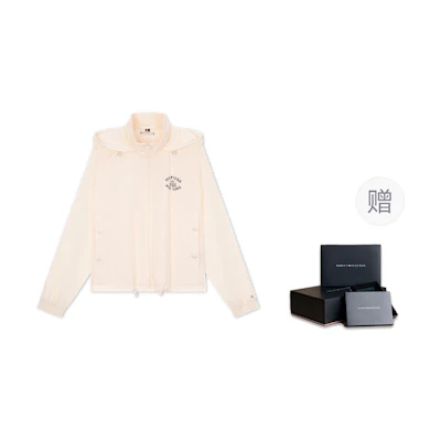 (Women) Tommy Hilfiger Lightweight Water-Resistant Hooded Jacket for Urban Style WW0WW43460