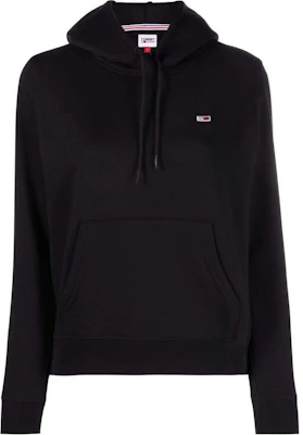 (W) 汤米希尔费格Logo刺绣黑色宽松连帽卫衣 DW0DW09228-BLACK Order (W) 汤米希尔费格Logo刺绣黑色宽松连帽卫衣 DW0DW09228-BLACK