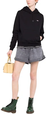 (W) 汤米希尔费格Logo刺绣黑色宽松连帽卫衣 DW0DW09228-BLACK Lookbook (W) 汤米希尔费格Logo刺绣黑色宽松连帽卫衣 DW0DW09228-BLACK