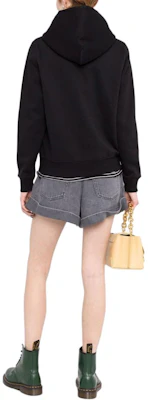 (W) 汤米希尔费格Logo刺绣黑色宽松连帽卫衣 DW0DW09228-BLACK Shop (W) 汤米希尔费格Logo刺绣黑色宽松连帽卫衣 DW0DW09228-BLACK