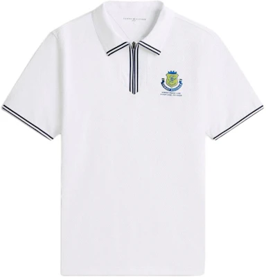 (Women) Tommy Hilfiger Logo Ribbed Short-Sleeve Golf Polo Shirt XSYMA61000-100 Buy (Women) Tommy Hilfiger Logo Ribbed Short-Sleeve Golf Polo Shirt XSYMA61000-100