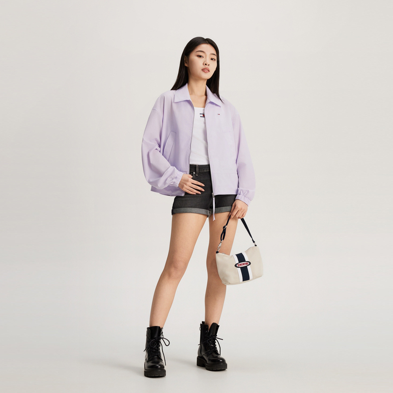 Sizing (W) Tommy Hilfiger 寬鬆版拉鍊抽繩腰夾克 DW0DW17718