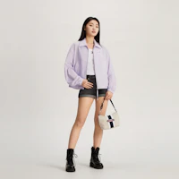 Sizing (Women) Tommy Hilfiger Loose Fit Zip-Up Drawstring Waist Jacket DW0DW17718