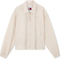 Cheap (Women) Tommy Hilfiger Loose Fit Zip-Up Drawstring Waist Jacket DW0DW17718