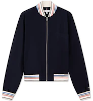 Order (Women) Tommy Hilfiger Neon Track Print Colorblock Loose Jacket Navy WW0WW41393