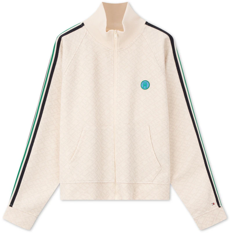 women-tommy-hilfiger-off-white-jacquard-terry-zip-up-casual-sweater-jacket-ww-0-ww-41500