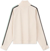 Lookbook (Women) Tommy Hilfiger Off-White Jacquard Terry Zip-Up Casual Sweater Jacket WW0WW41500