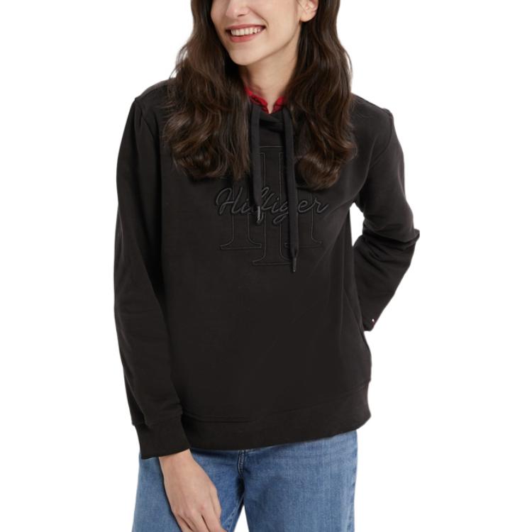 Shop (W) Tommy Hilfiger 印花Logo連帽長袖衛衣 WW0WW32410-BDS