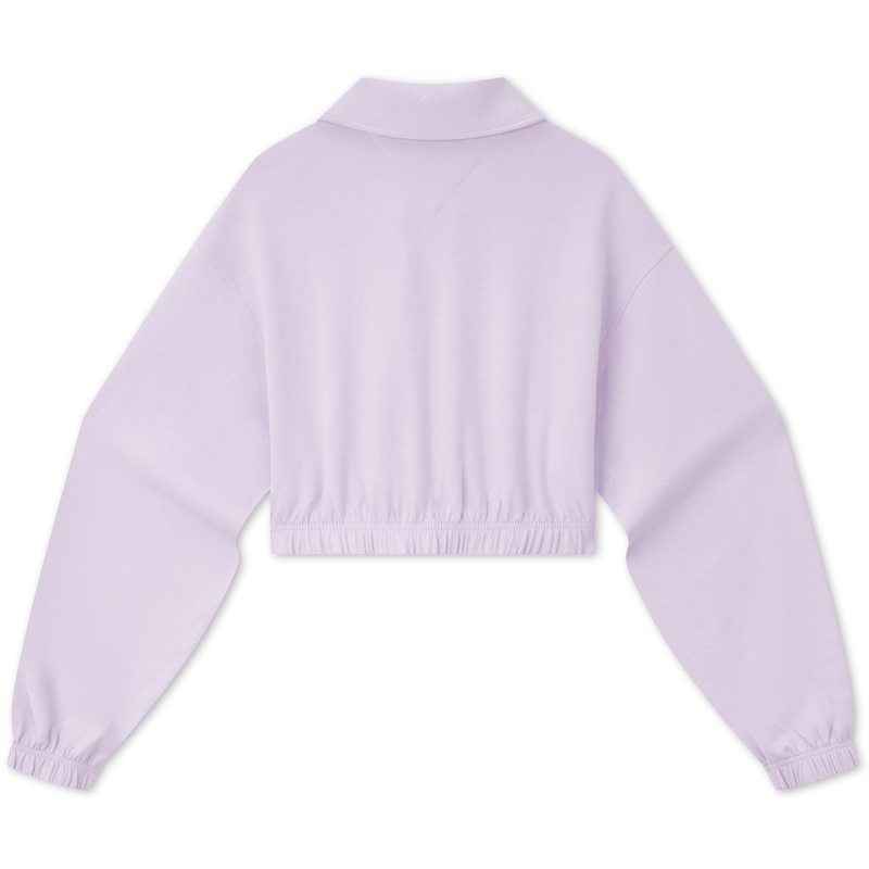 Lookbook (W) 汤米希尔费格复古美式V领短款紫色女子卫衣 DW0DW17785