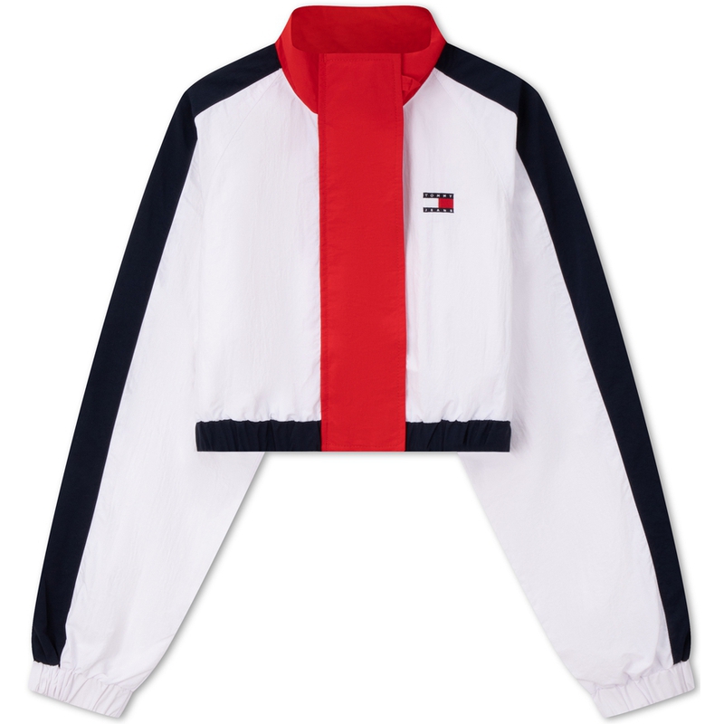 Order (W) Tommy Hilfiger 復古拼色魔鬼氈短夾克 白色 DW0DW18628
