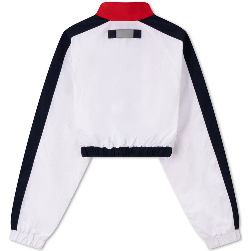 Lookbook (W) Tommy Hilfiger 復古拼色魔鬼氈短夾克 白色 DW0DW18628