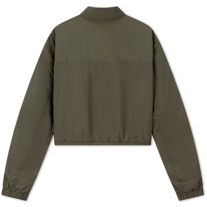 (Women) Tommy Hilfiger Retro Olive Green Zip-Up Jacket with Logo Embroidery DW0DW18452 圖 3