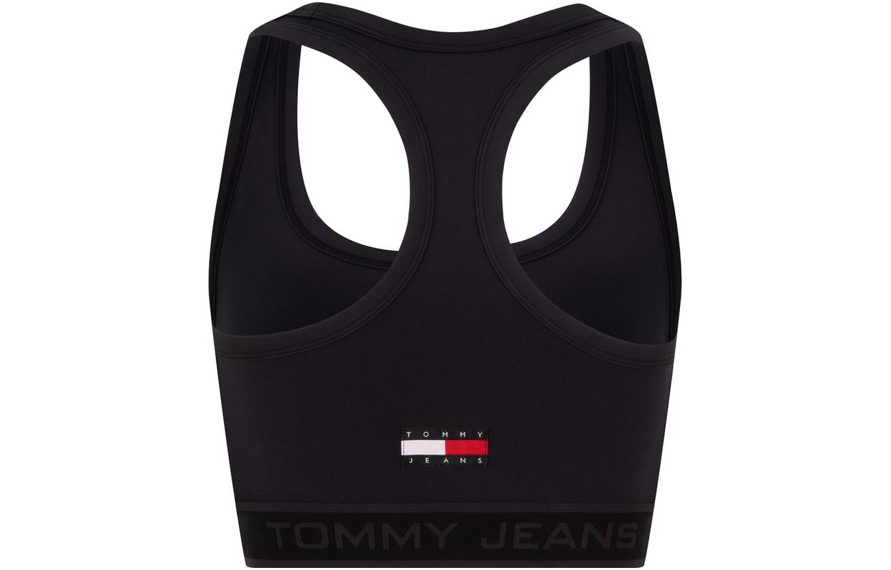 (Women) Tommy Hilfiger Retro Sports Bra Tank Top Women Black DW0DW18088