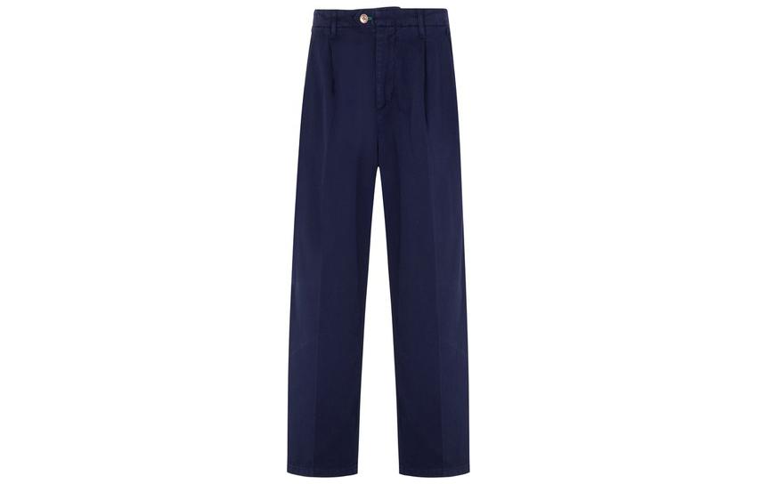 (Women) Tommy Hilfiger Solid High-Waist Straight-Fit Casual Pants Navy Blue (Women). WW0WW38979DCC