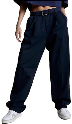 (W) 汤米希尔费格高腰直筒休闲长裤深蓝色 WW0WW38979DCC Details for (W) 汤米希尔费格高腰直筒休闲长裤深蓝色 WW0WW38979DCC