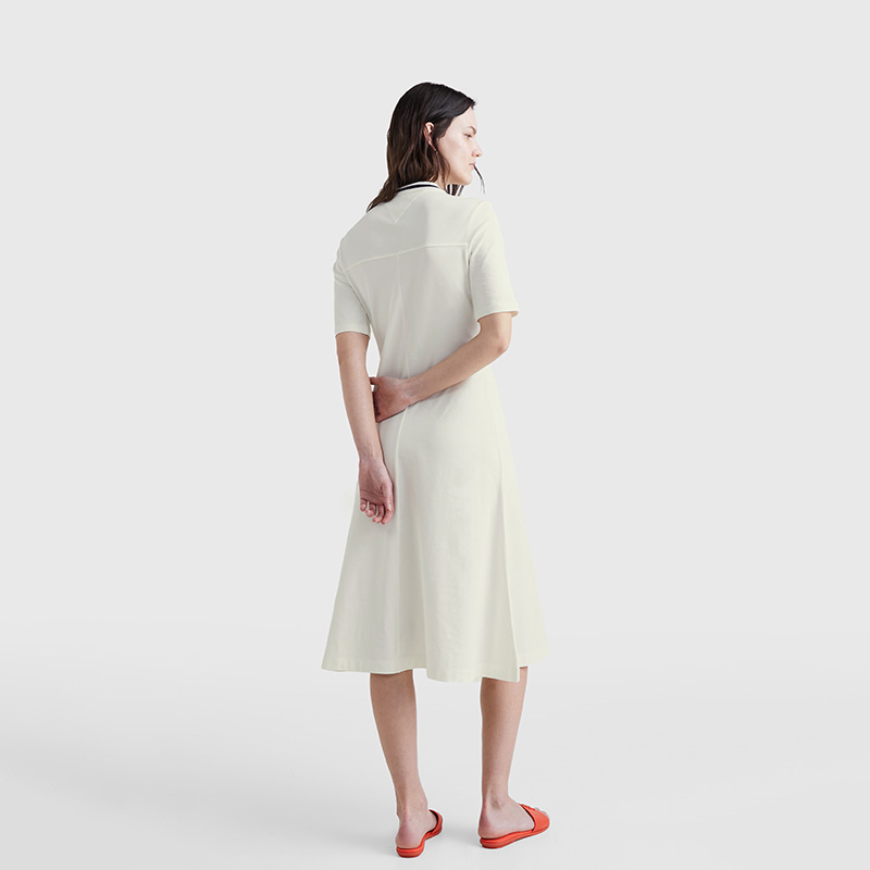 Purchase (W) 汤米希尔费格2023春夏拉链短袖纯色连衣裙 WW0WW37841