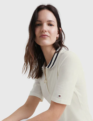 (W) 汤米希尔费格2023春夏拉链短袖纯色连衣裙 WW0WW37841 Details for (W) 汤米希尔费格2023春夏拉链短袖纯色连衣裙 WW0WW37841