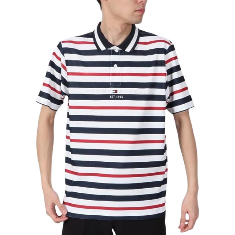 (Women) Tommy Hilfiger Striped Button-Up Golf Polo Shirt THMA506TRI