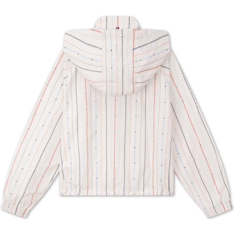 Lookbook (W) Tommy Hilfiger 條紋彩色印花寬鬆連帽外套 WW0WW43461