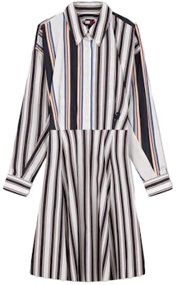 (W) 汤米·希尔费格 x CLOT 2024春夏拼色条纹长袖连衣裙海军蓝款式。 WW0WW41649-0K4 Order (W) 汤米·希尔费格 x CLOT 2024春夏拼色条纹长袖连衣裙海军蓝款式。 WW0WW41649-0K4