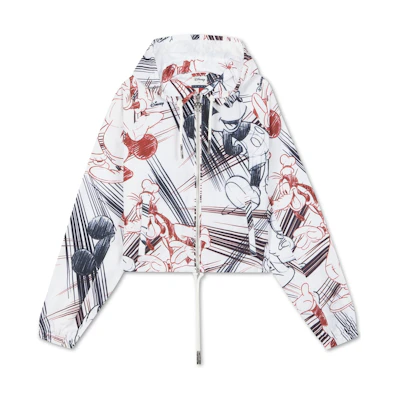 (Women) Tommy Hilfiger Disney Cartoon Graffiti Print Colorblock Hoodie Jacket. WW0WW39658YBL