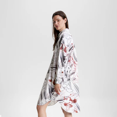 (W) 汤米·希尔费格 x 迪士尼宽松涂鸦印花长袖连衣裙多色款 WW0WW38801YBL Shop (W) 汤米·希尔费格 x 迪士尼宽松涂鸦印花长袖连衣裙多色款 WW0WW38801YBL