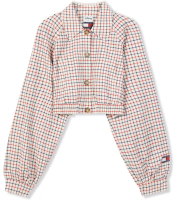 (W) 汤米希尔费格 x 迪士尼 格纹米奇短款夹克 - 红白蓝 WW0WW39657DW5 Order (W) 汤米希尔费格 x 迪士尼 格纹米奇短款夹克 - 红白蓝 WW0WW39657DW5